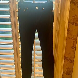 Black velvet jeans